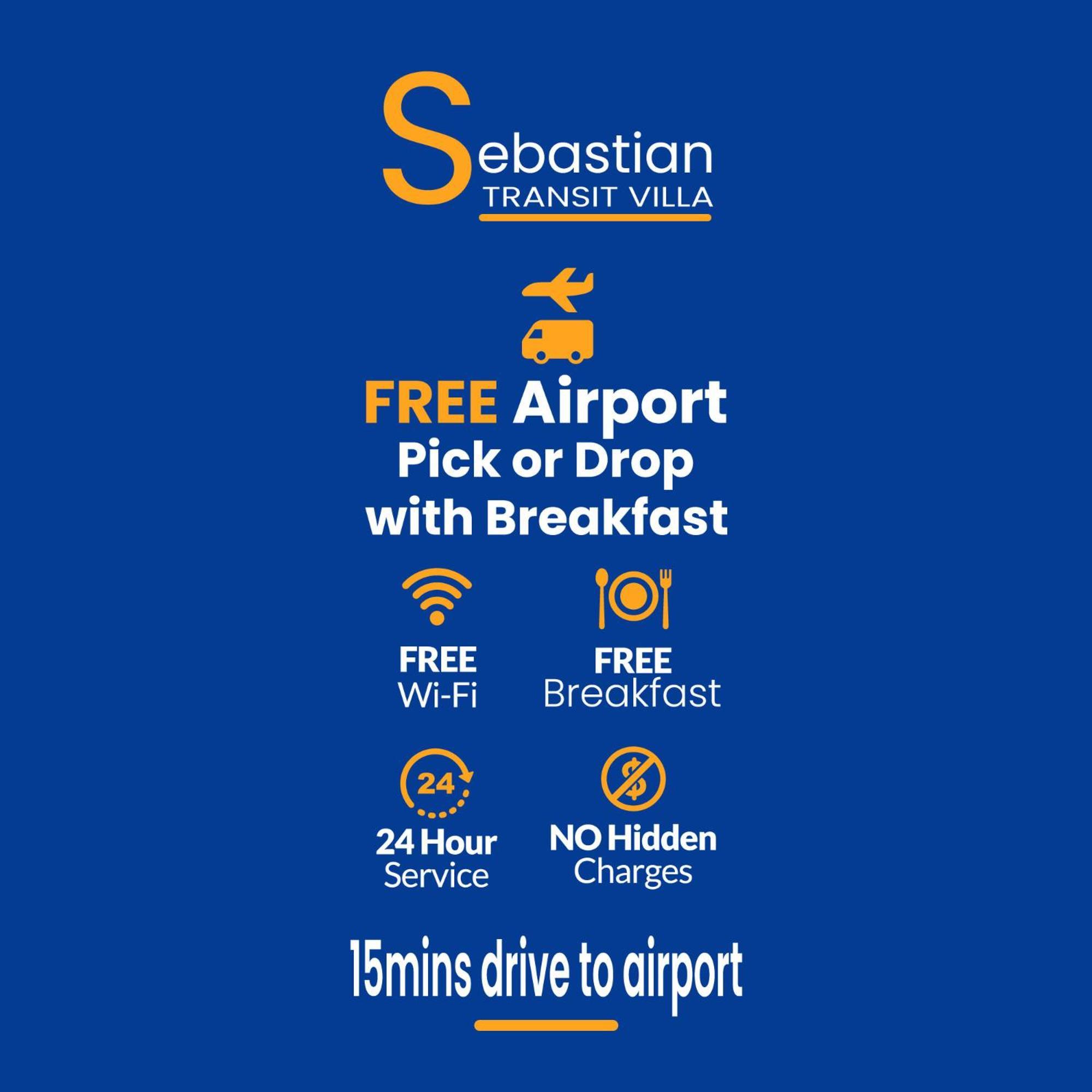 Sebastian Transit Villa With Free Shuttle Service To Airport Kotugoda Exteriér fotografie